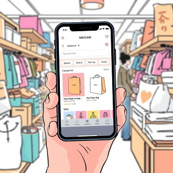 無印良品の紙袋の購入場所:メルカリで実質無料のからくり