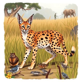 サーバルキャットと人間:食べる可能性について