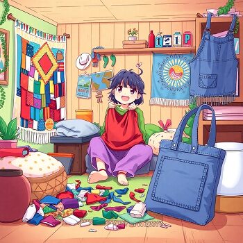 いらない布のリメイク: 新しいアイテムへの変身