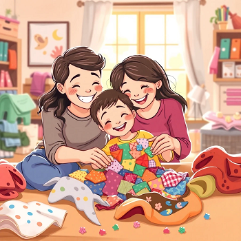 お子様と楽しむ布工作: いらない布で遊ぶアイデア